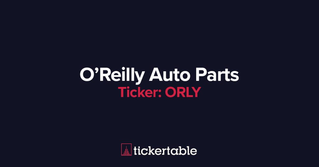 O REILLY AUTO PARTS STOCK SPLIT visual data 8